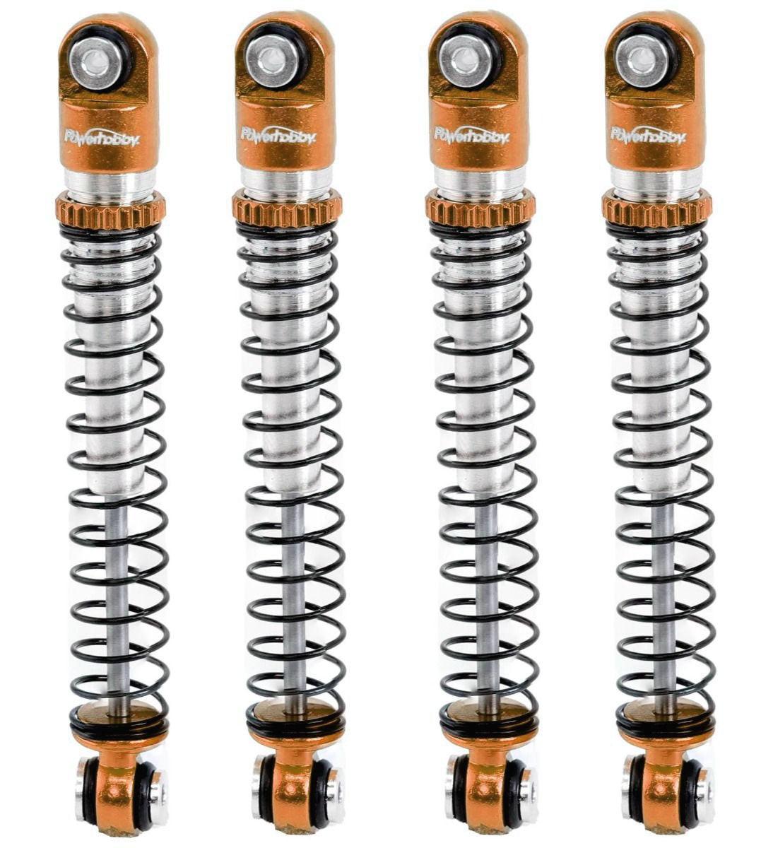 Powerhobby 1/24 Axial SCX24 Aluminum 54mm Long Travel Shocks Jeep Bronco Bronze - PowerHobby