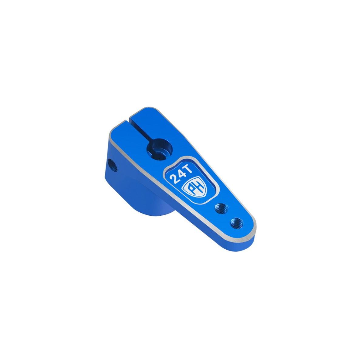 Powerhobby Aluminum 24T Axial SCX24 stock Servo Horn Jeep C10 Blue - PowerHobby