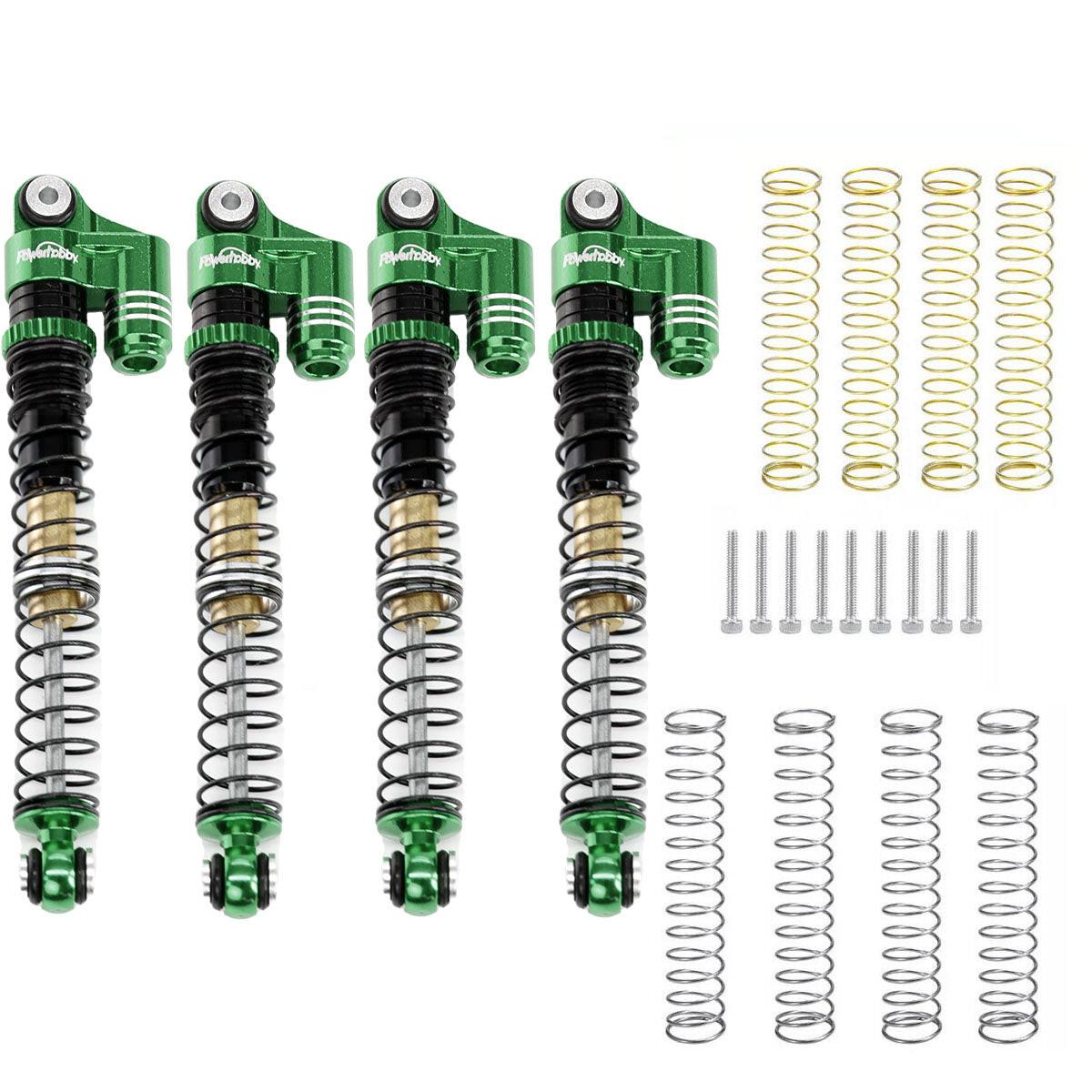 Powerhobby 1/24 Axial SCX24 Aluminum 58mm Long Travel Shocks Jeep Bronco Green - PowerHobby