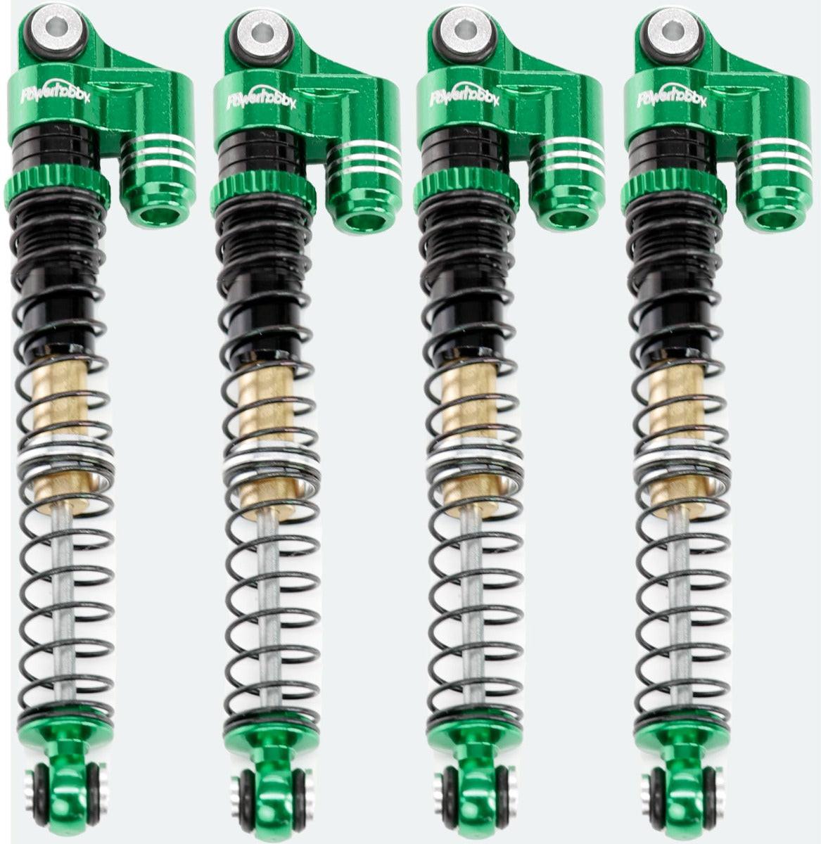Powerhobby 1/24 Axial SCX24 Aluminum 58mm Long Travel Shocks Jeep Bronco Green - PowerHobby