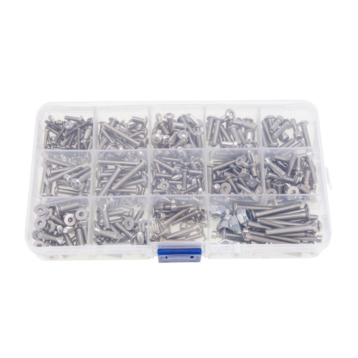 Powerhobby Stainless Steel Screws Set Box FOR Traxxas E-Revo 380pcs - PowerHobby