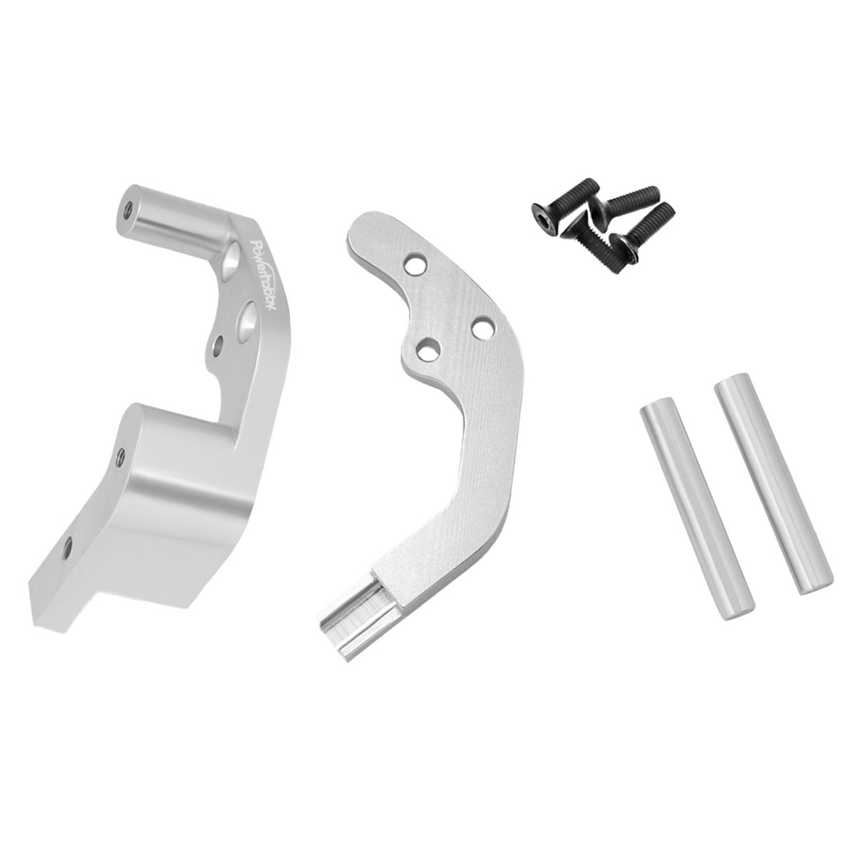 Powerhobby Aluminum Rear Motor Guard Silver FOR Traxxas Slash Stampede Rustler Bandit - PowerHobby