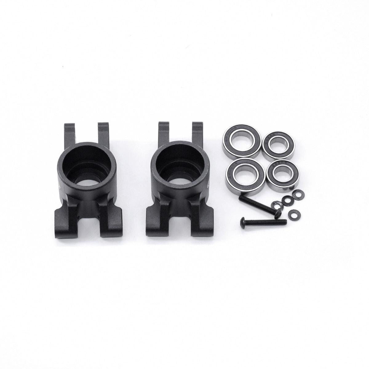 Powerhobby Aluminum Rear Axle Mount w Bearings FOR Traxxas Sledge Black - PowerHobby