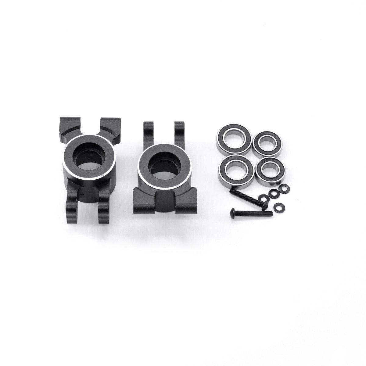Powerhobby Aluminum Rear Axle Mount w Bearings FOR Traxxas Sledge Black - PowerHobby