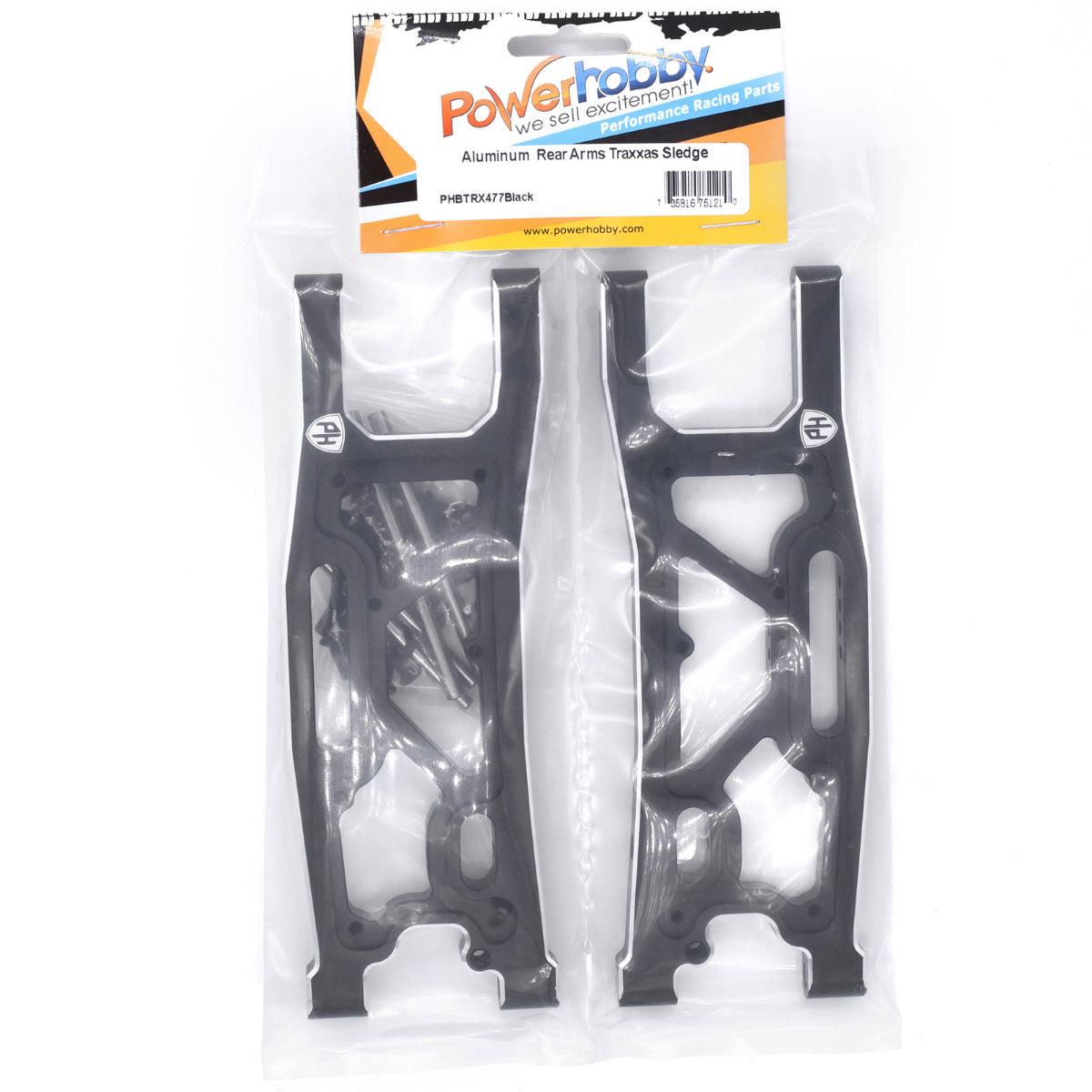 Powerhobby Aluminum Rear Arms FOR Traxxas Sledge Black - PowerHobby