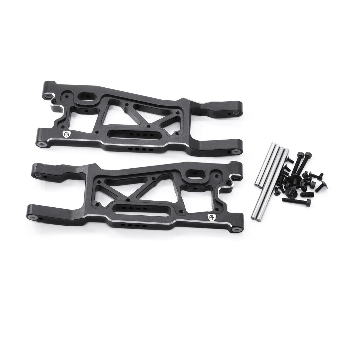 Powerhobby Aluminum Front Arms FOR Traxxas Sledge Black - PowerHobby