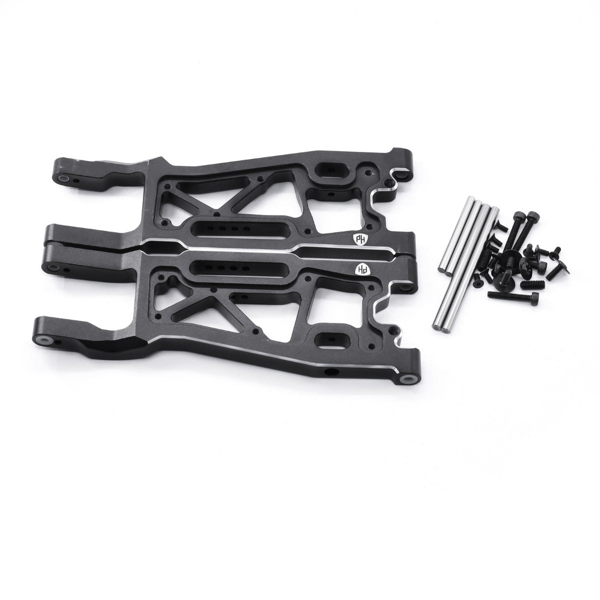 Powerhobby Aluminum Front Arms FOR Traxxas Sledge Black - PowerHobby
