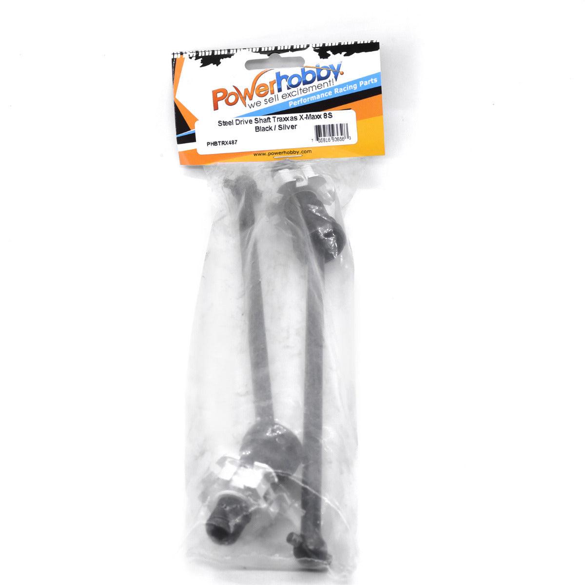 Powerhobby Steel Drive Shaft FOR Traxxas X-Maxx 8S Silver (2) - PowerHobby