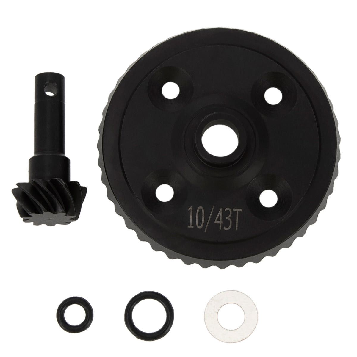 Powerhobby Steel Diff Bevel Gear 43T & Pinion Gear 10T Black FOR Traxxas Sledge - PowerHobby