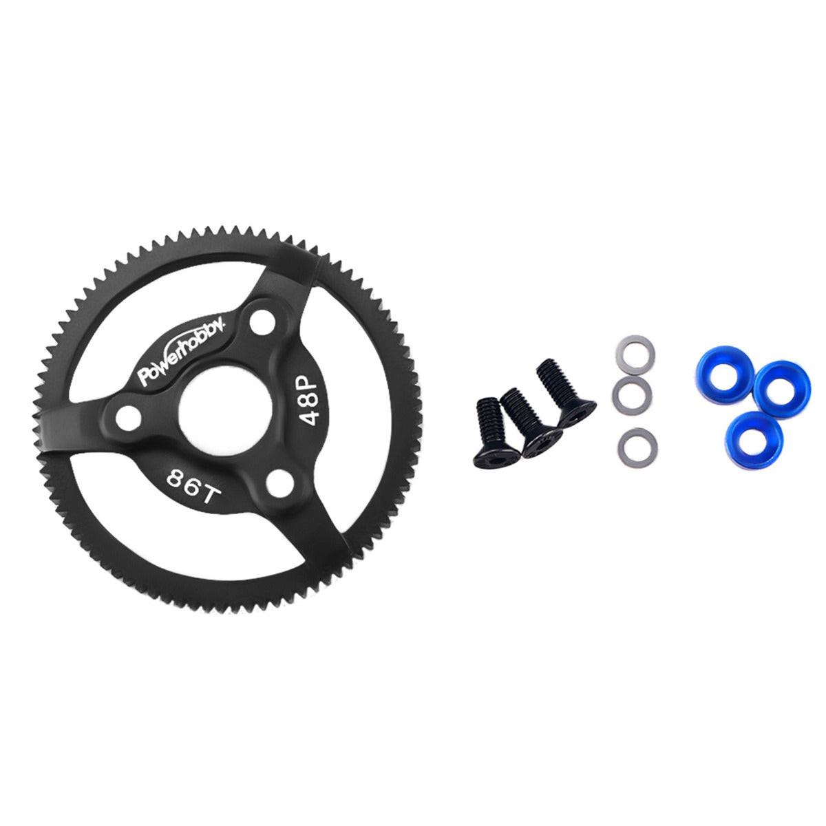 Powerhobby 86T 46P Hardened Steel Spur Gear FOR Traxxas Slash Stampede 2WD Bandit - PowerHobby