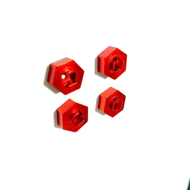 Powerhobby Aluminum Wheel Hex Adapters FOR Traxxas Prerunner Rally SST Teton Red - PowerHobby
