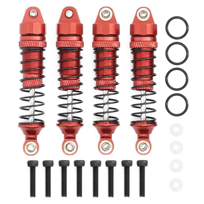 Powerhobby Aluminum Shocks (4) FOR Traxxas Prerunner Rally SST Teton Red - PowerHobby