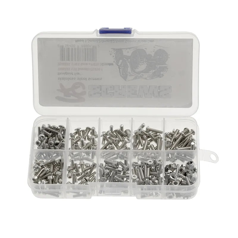 Powerhobby Stainless Steel Screws Kit w Box FOR Traxxas 1/16 Summit / E-Revo - PowerHobby