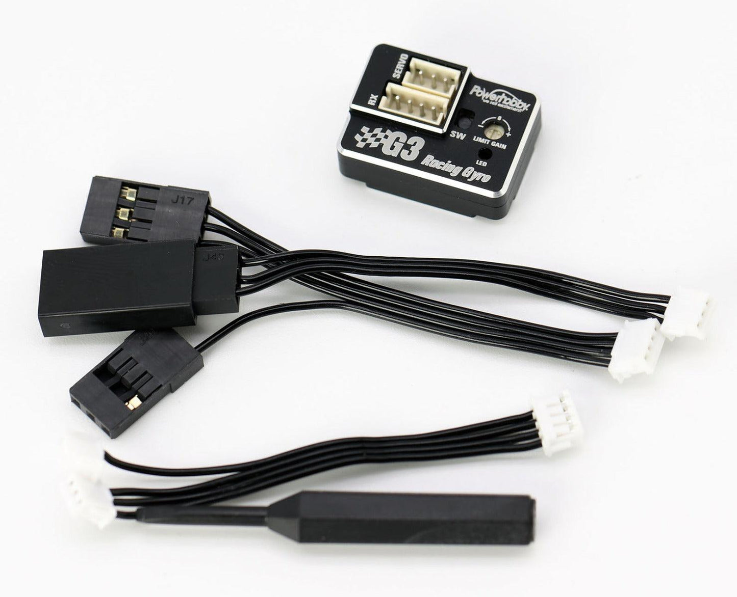 Powerhobby G3 Aluminum Case Dual Gain Micro Steering Tuned Gyro Kyosho Mini-Z - PowerHobby