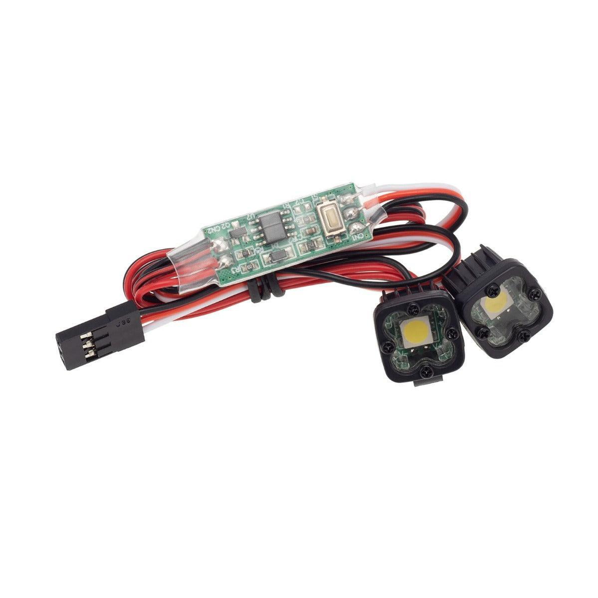 PowerHobby RC LED Lights Headlights Spotlight w/ Controller for 1/10 1/8 - PowerHobby