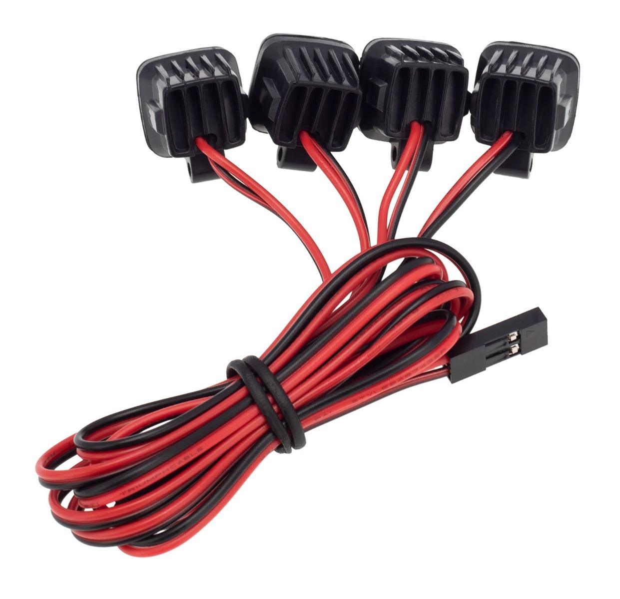 PowerHobby RC 4 Single LED Lights Headlights Spotlight for 1/10 1/8 - PowerHobby