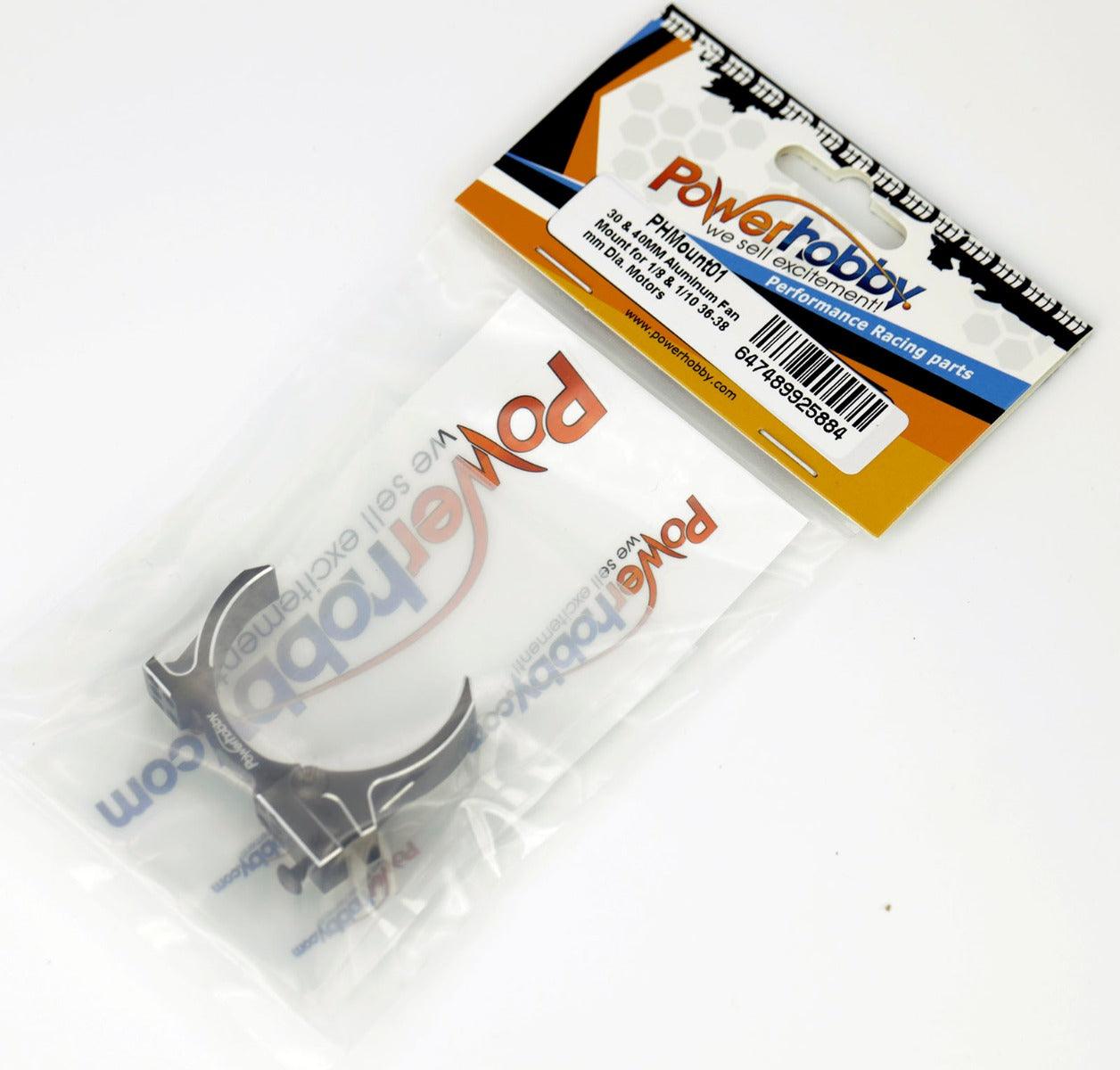 Powerhobby Aluminum 36-38mm Dia. Motor Mount 30mm 40mm Fan - PowerHobby