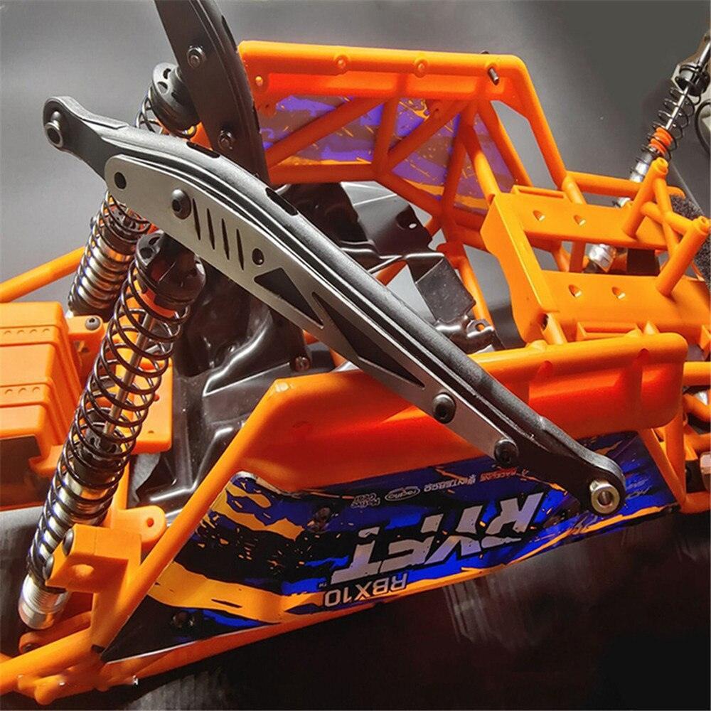 Powerhobby Axial RBX10 RYFT Stainless Steel Rear Arm Linkage Guard Reinforce Plate - PowerHobby