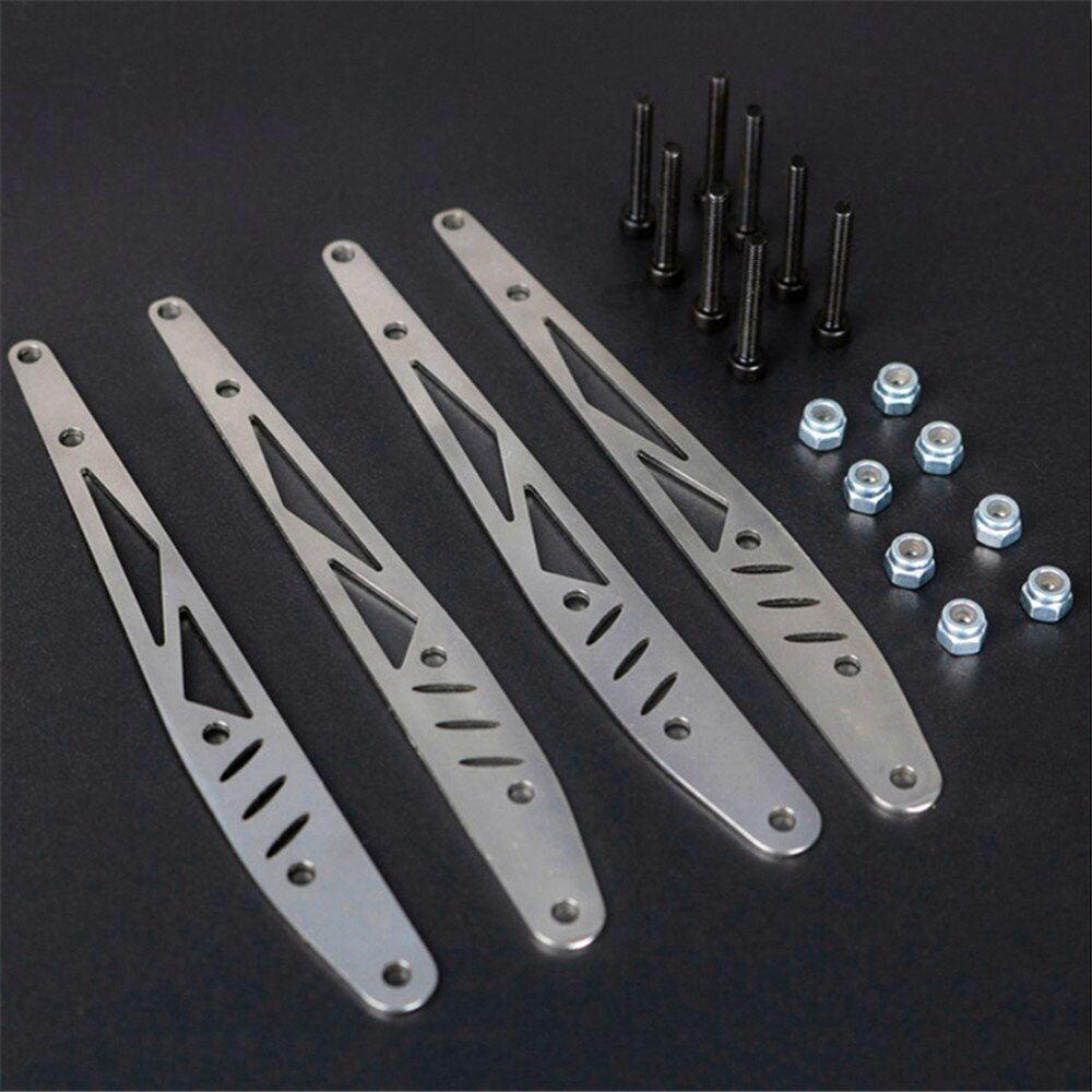 Powerhobby Axial RBX10 RYFT Stainless Steel Rear Arm Linkage Guard Reinforce Plate - PowerHobby