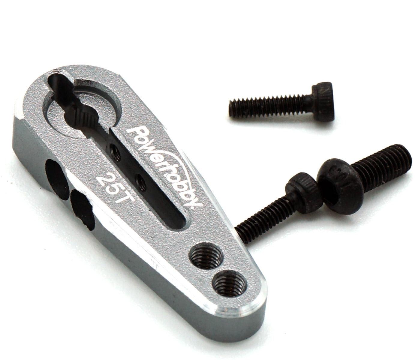 Powerhobby 25T Aluminum Clamping Servo Horn GunMetal - PowerHobby