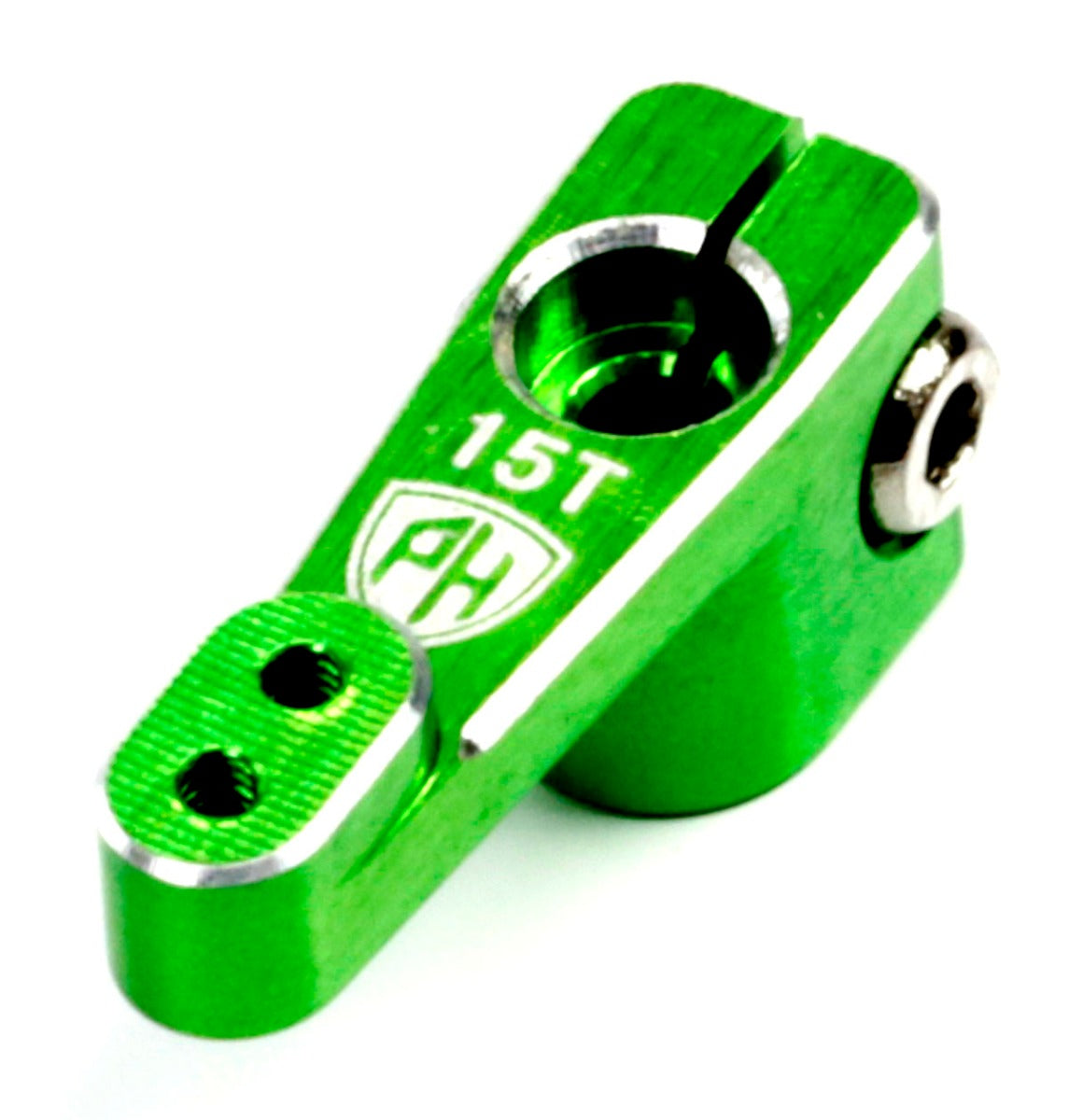 Powerhobby Aluminum 15T Emax Servo Horn For Axial SCX24 Jeep C10 Green - PowerHobby