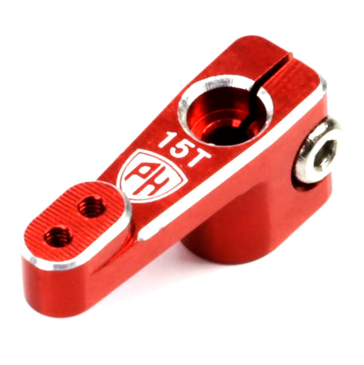 Powerhobby Aluminum 15T Emax Servo Horn For Axial SCX24 Jeep C10 Red - PowerHobby