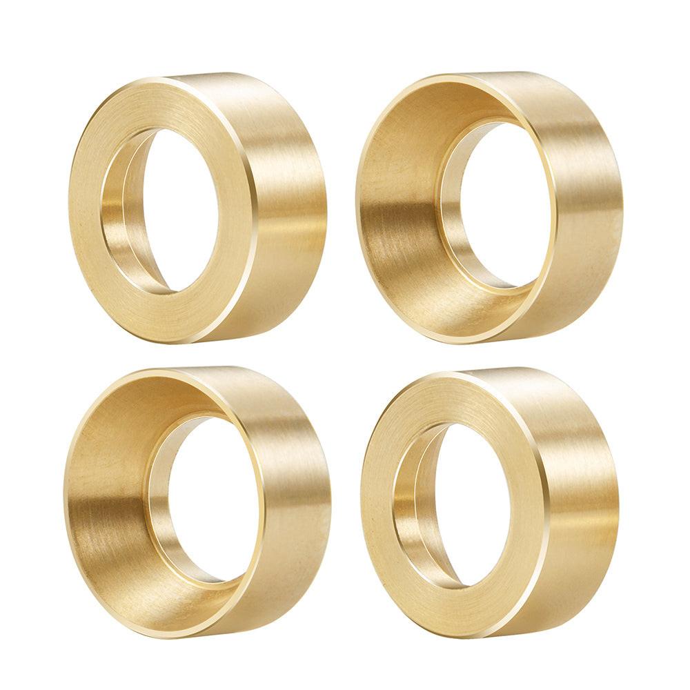 Powerhobby SCX24 Jeep C10 Deadbolt Bronco Brass Wheel Counter Weights 10g - PowerHobby