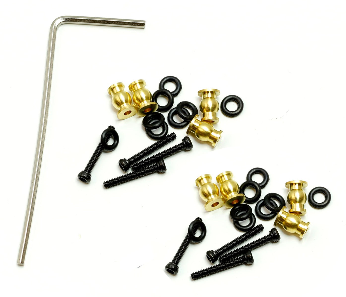 Powerhobby Axial SCX24 Jeep Gladiator Brass High Clearance Chassis Links - PowerHobby