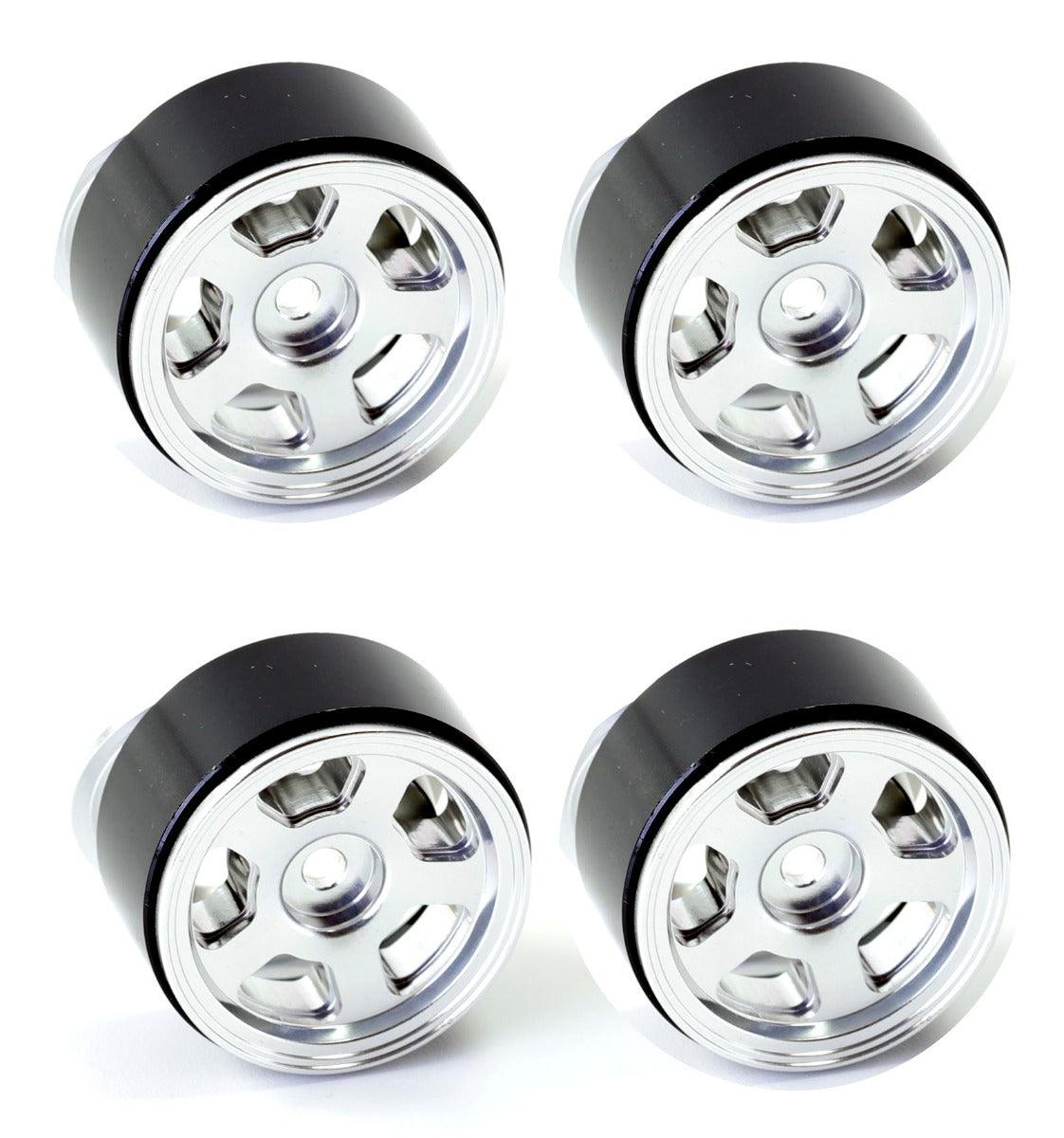 Axial SCX24 Jeep Deadbolt C10 JLU Jeep B-17 1.0" Aluminum Beadlock Wheel Rim - PowerHobby