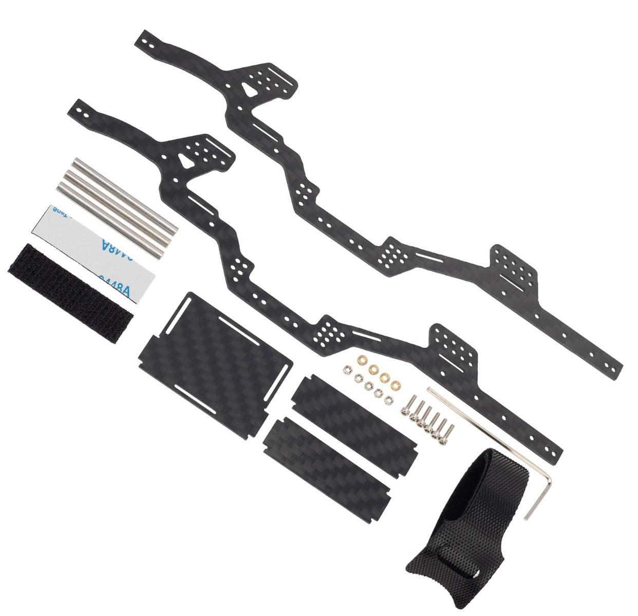 Powerhobby SCX24 Jeep Bronco C10 LCG Carbon Fiber Chassis | PowerHobby