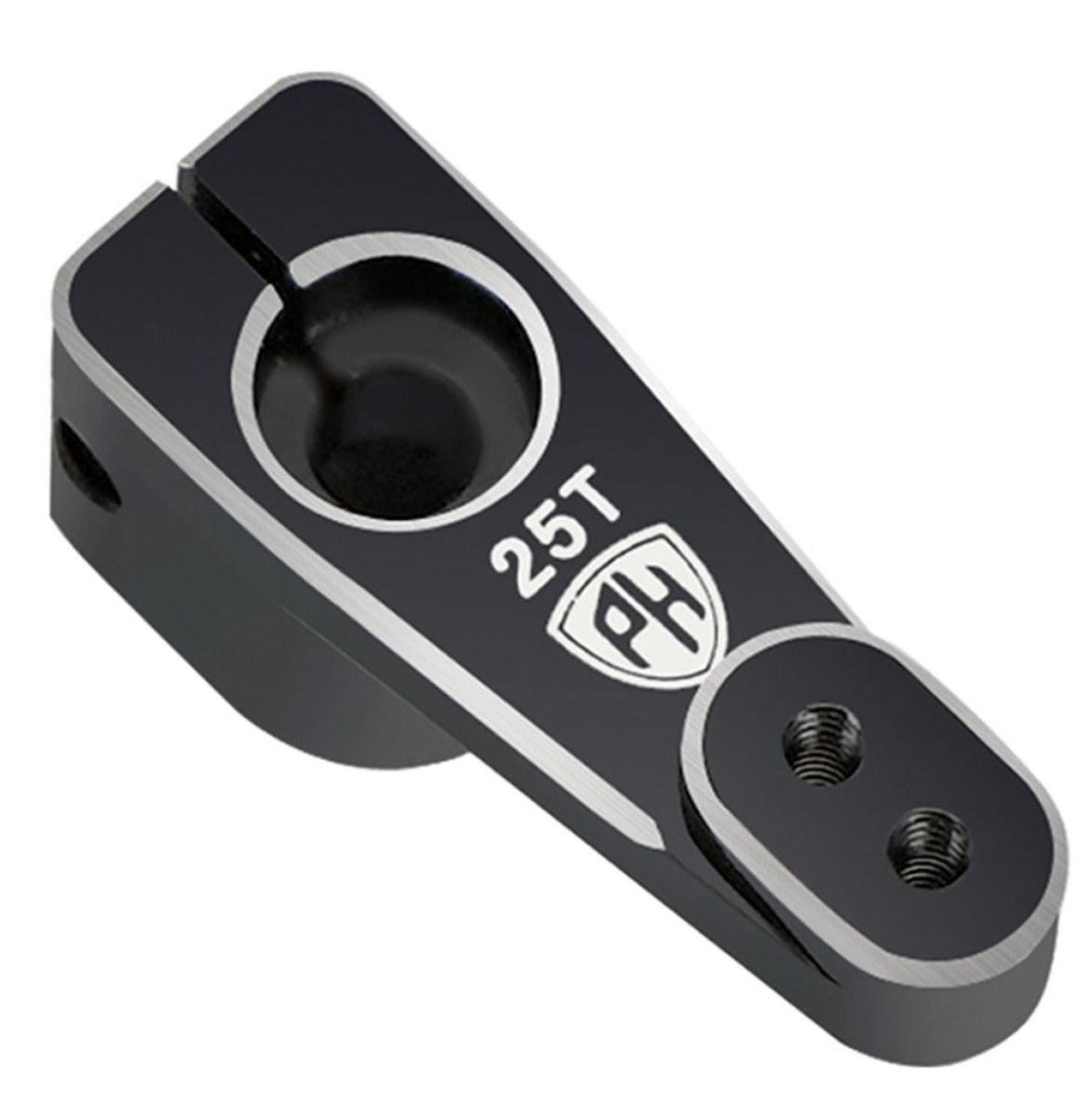 Powerhobby Aluminum Micro Servo Horn 25T Fits 59MG SX107 Reefs 99 Black - PowerHobby