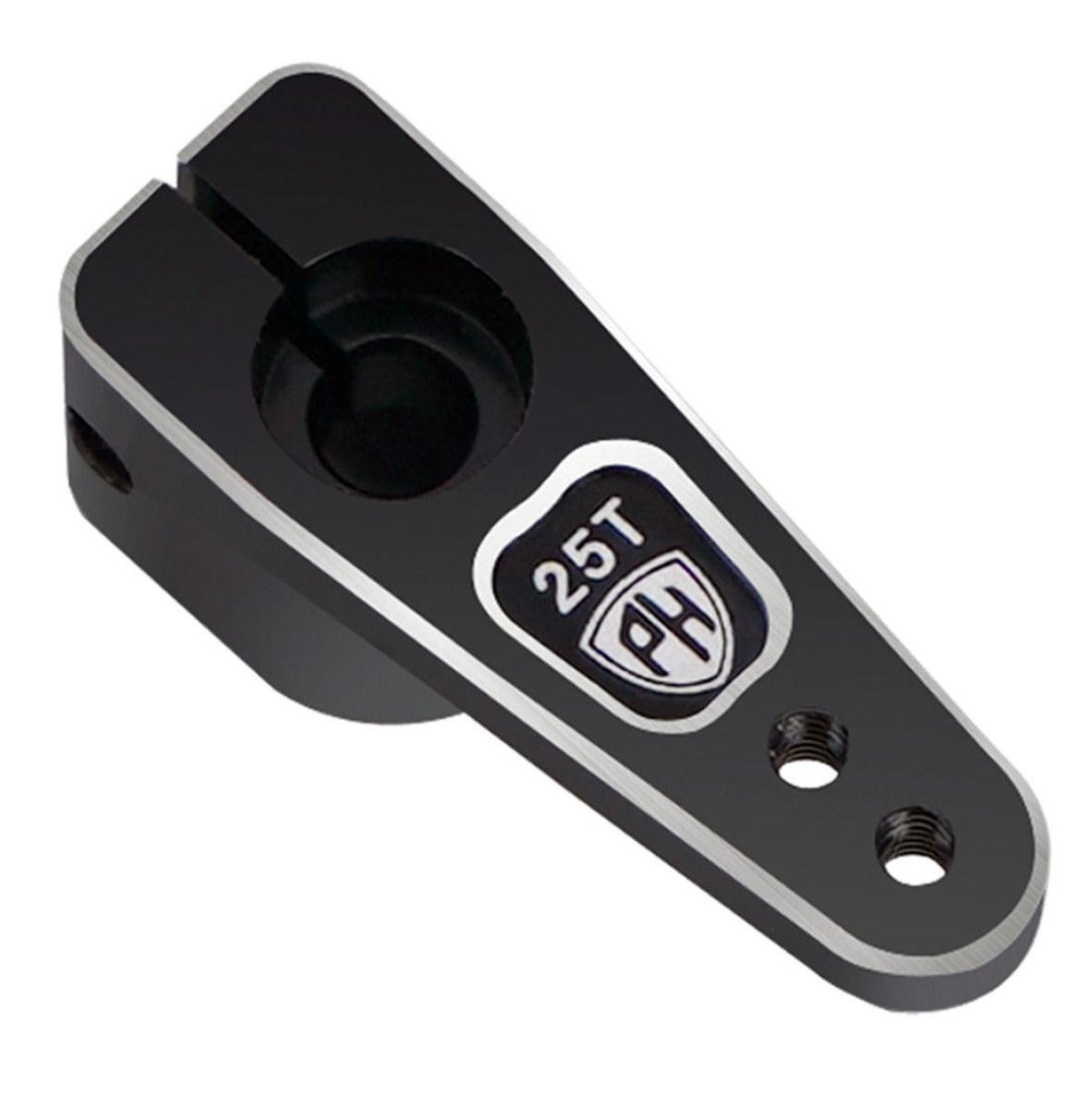 Powerhobby 25T Aluminum Micro Servo Horn Fits 59MG SX107 Reef 99 Black - PowerHobby