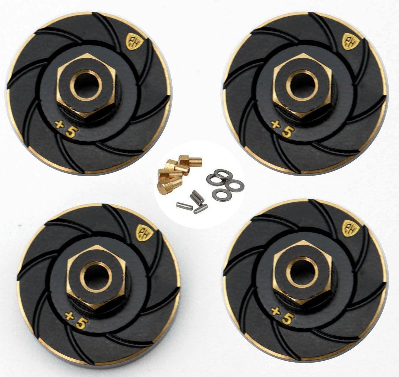 Powerhobby Axial SCX24 Brass Counterweight Wheel Hub Weights Adapter - PowerHobby