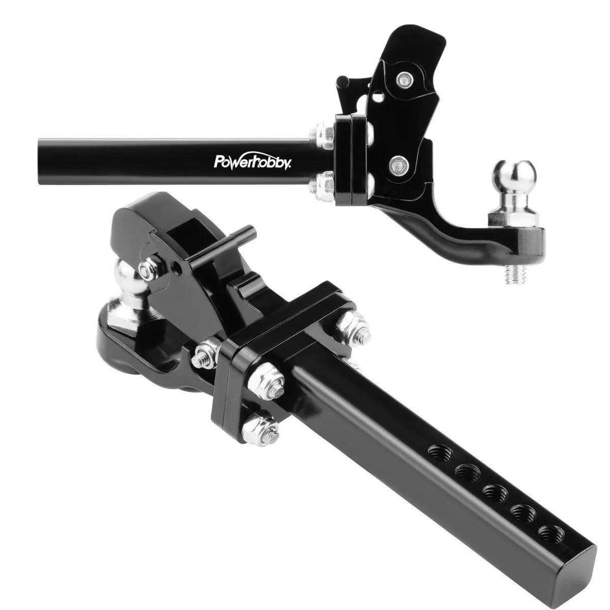 Powerhobby Axial SCX6 Jeep Aluminum Tow Hook Trailer Hitch Black - PowerHobby