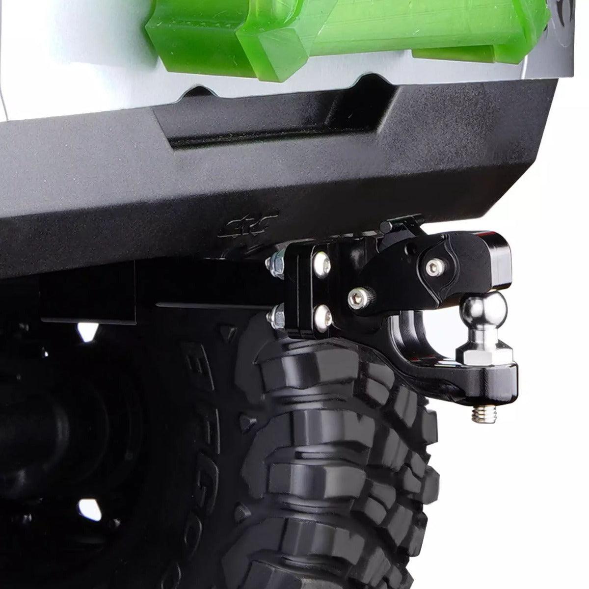Powerhobby Axial SCX6 Jeep Aluminum Tow Hook Trailer Hitch Black - PowerHobby
