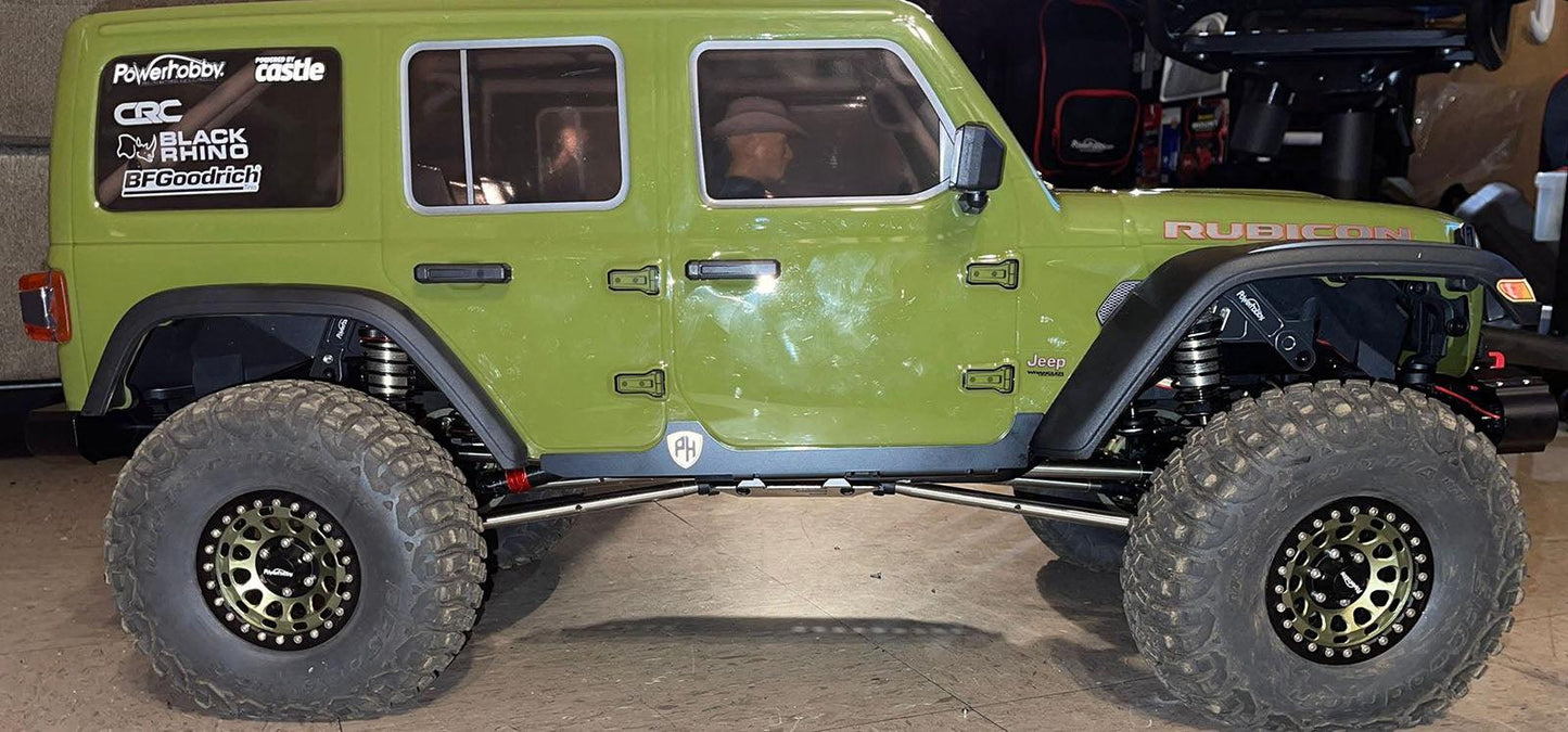 Powerhobby Stainless Steel Rock Slider for Axial SCX6 Jeep JLU Wrangler - PowerHobby