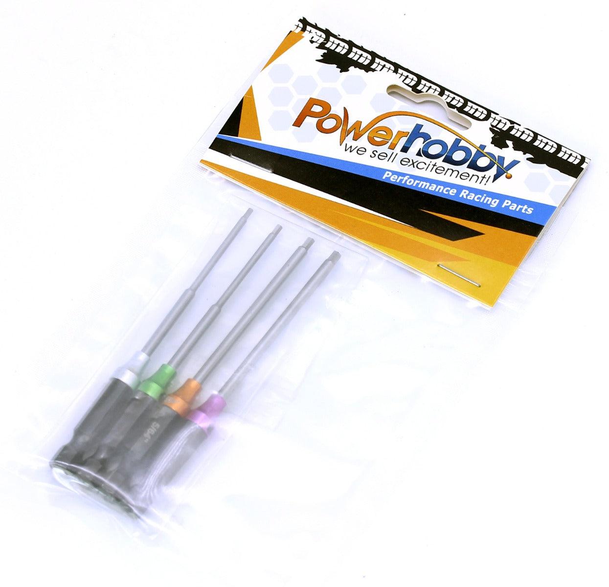 Powerhobby RC Hex Driver 1/4" Power Tool Tip Set Standard 0.05'' 1/16'' 5/64'' 3/32'' - PowerHobby