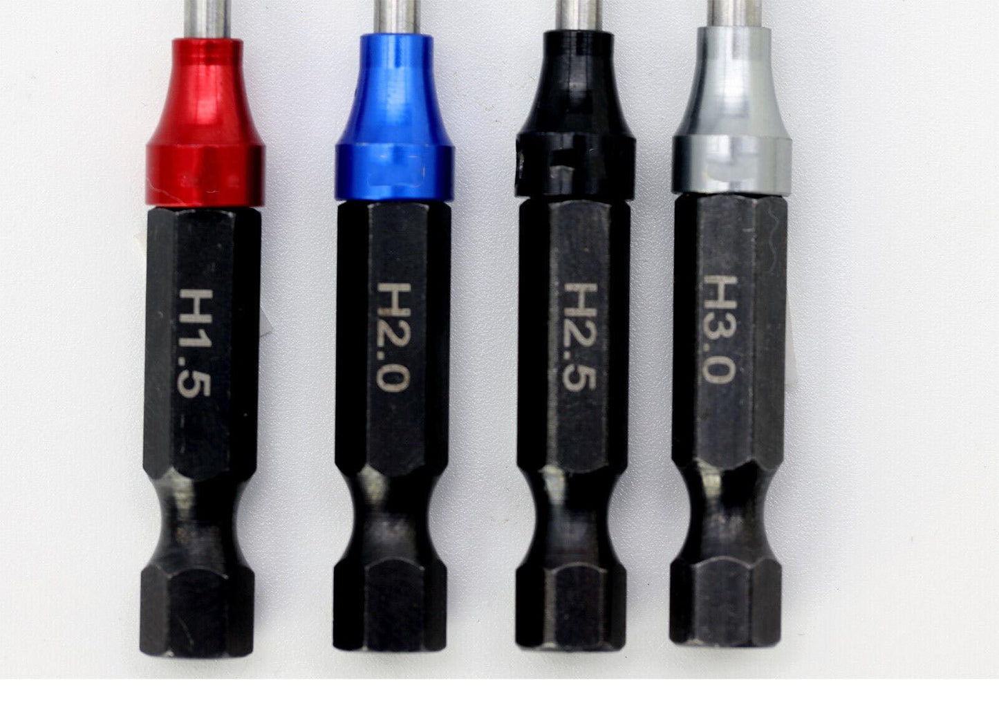 Powerhobby RC Hex Driver 1/4" Power Tool Set Metric 1.5, 2.0, 2.5, 3.0mm - PowerHobby