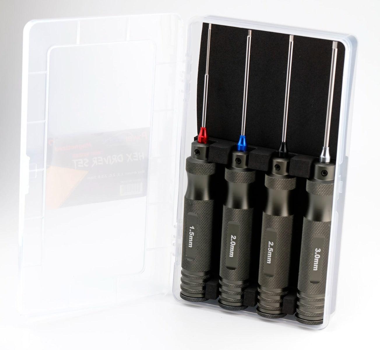 Powerhobby Pro Series Magnetized Hex Tool Set Metric 1.5, 2.0, 2.5, 3.0mm - PowerHobby
