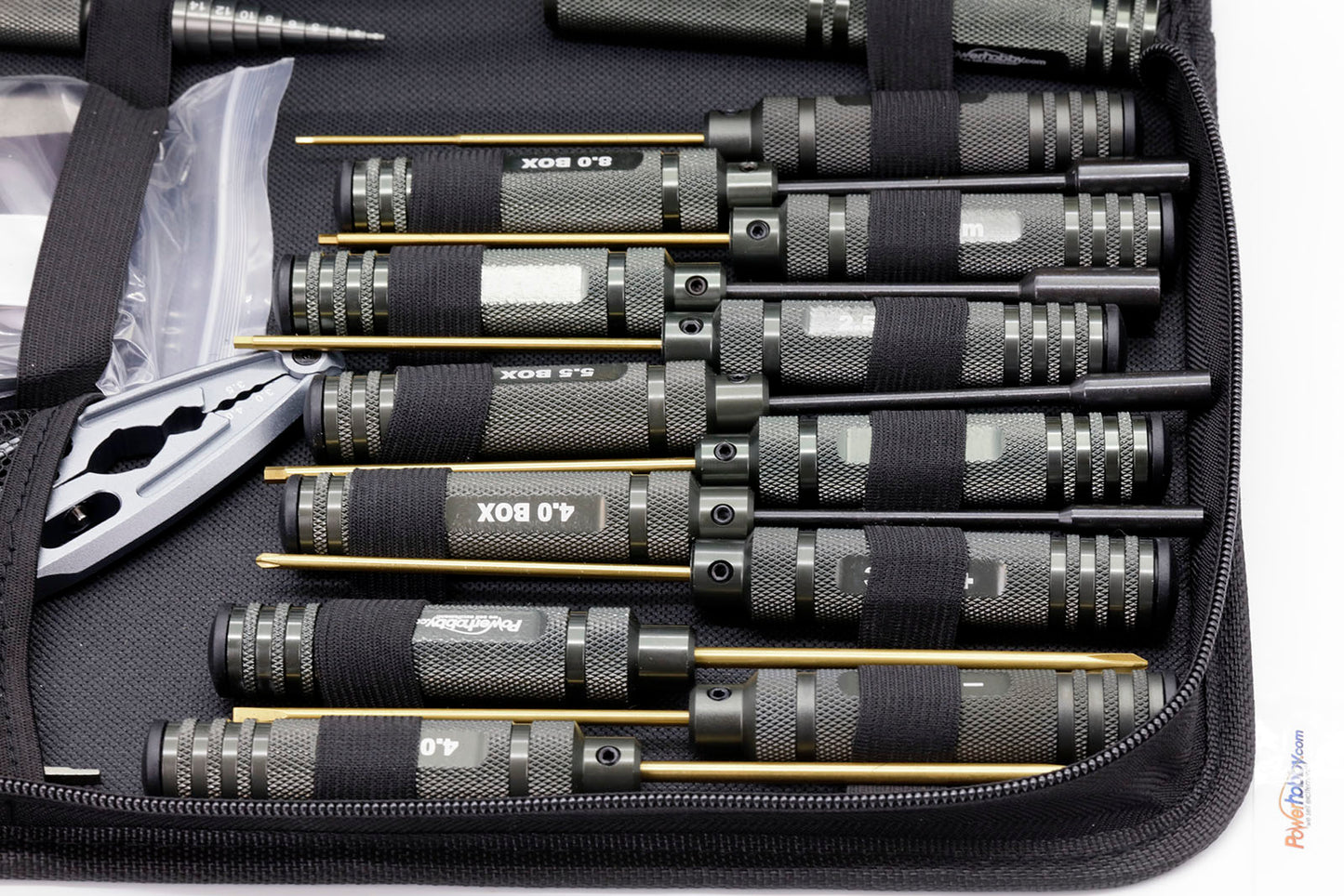 Powerhobby RC Tool Set Screwdriver Pliers Wrench, Body Reamer Stand - PowerHobby