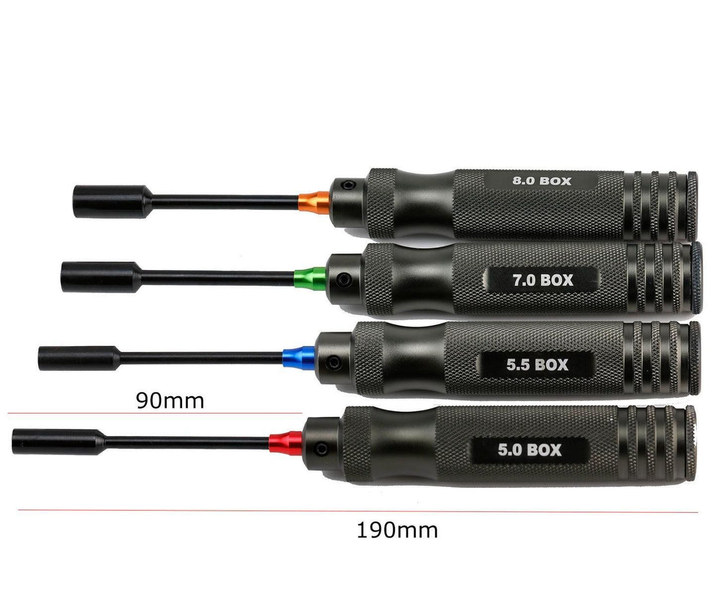 Powerhobby Pro Series Nut Driver Tool Set 5mm 5.5mm 7mm 8mm - PowerHobby