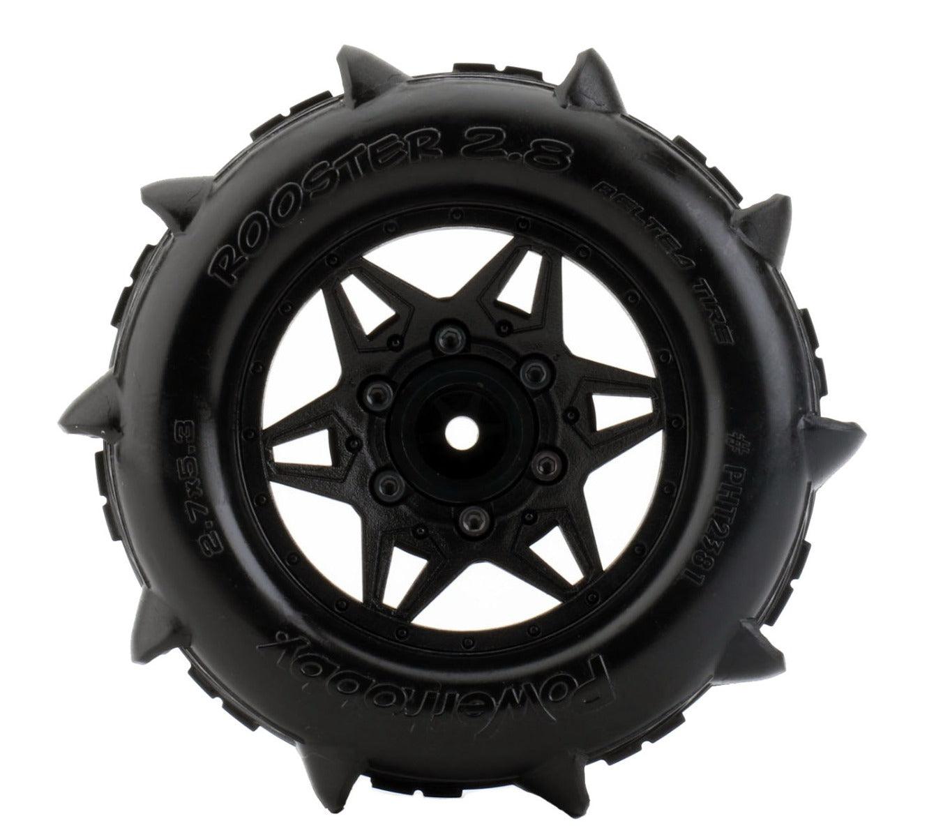 Powerhobby 1/10 Rooster 2.8 Belted Paddle Sand Snow Tires 12mm 14mm 17mm - PowerHobby