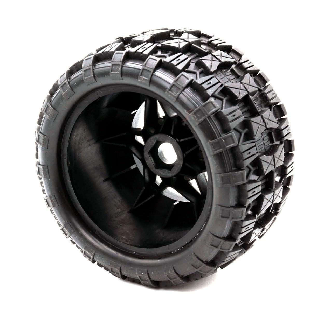 Powerhobby Raptor MX Belted All Terrain Tires Mounted 17mm FOR Traxxas Maxx - PowerHobby