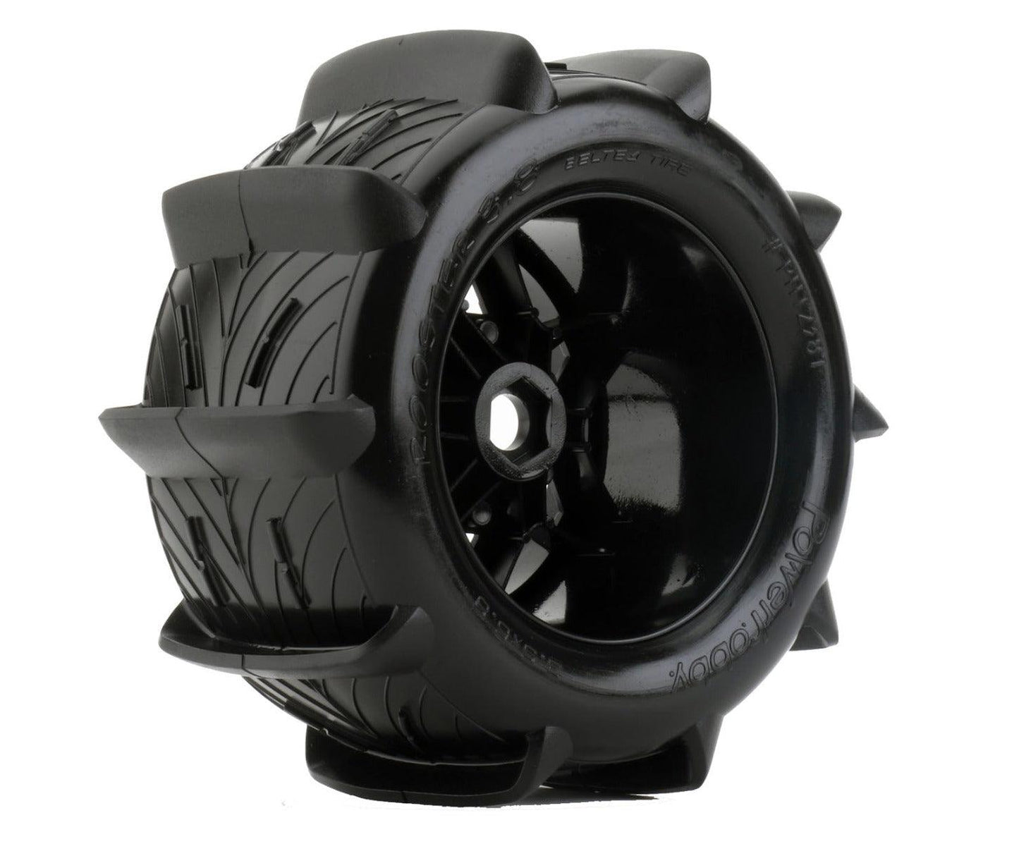 Powerhobby 1/8 Rooster 3.8 Belted Paddle Sand Snow Tires 17mm - PowerHobby