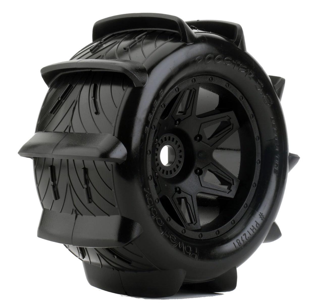 Powerhobby 1/8 Rooster 3.8 Belted Paddle Sand Snow Tires 17mm - PowerHobby