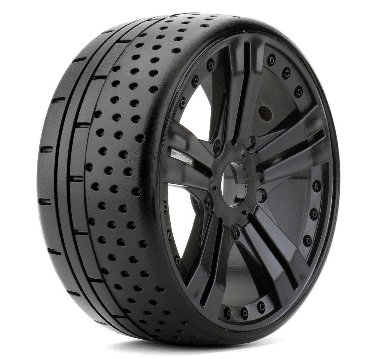 Powerhobby 1/8 GT Atomic Belted Pre-Mounted Tires 17mm Hard Compound - PowerHobby
