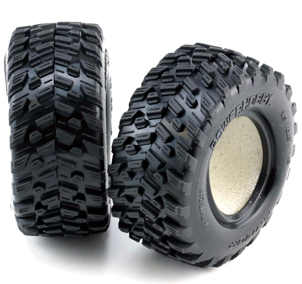 Powerhobby Armor 1.0” Micro Crawler Tires 1/24 Axial SCX24 C10 Jeep Betty - PowerHobby