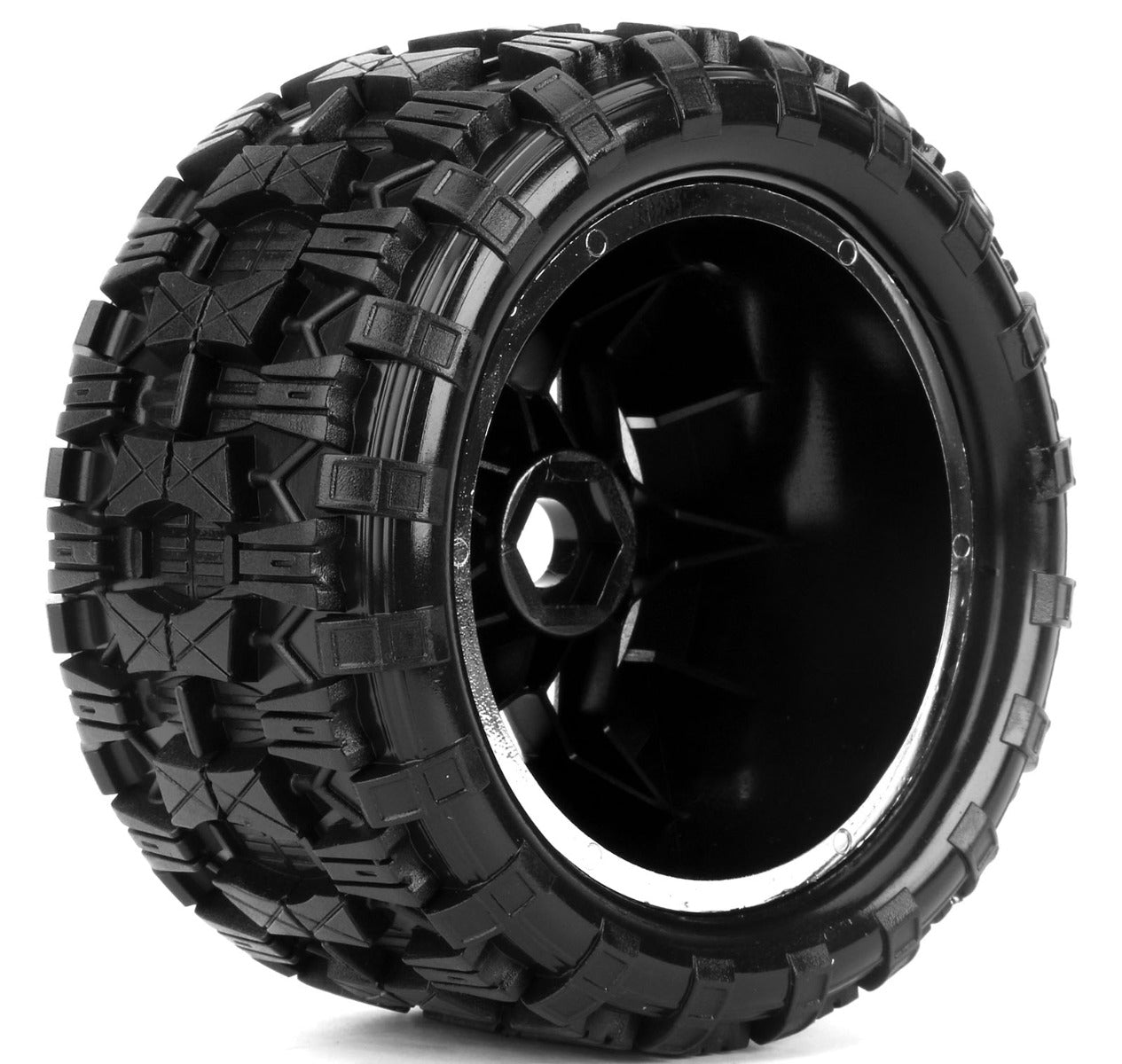 Powerhobby Raptor X Belted Pre-Mounted Tires FOR Traxxas X-Maxx XMaxx Chrome - PowerHobby