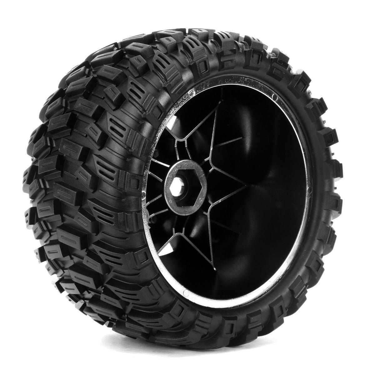 Powerhobby Armor X Belted Pre-Mounted Tires FOR Traxxas X-Maxx XMaxx Chrome - PowerHobby