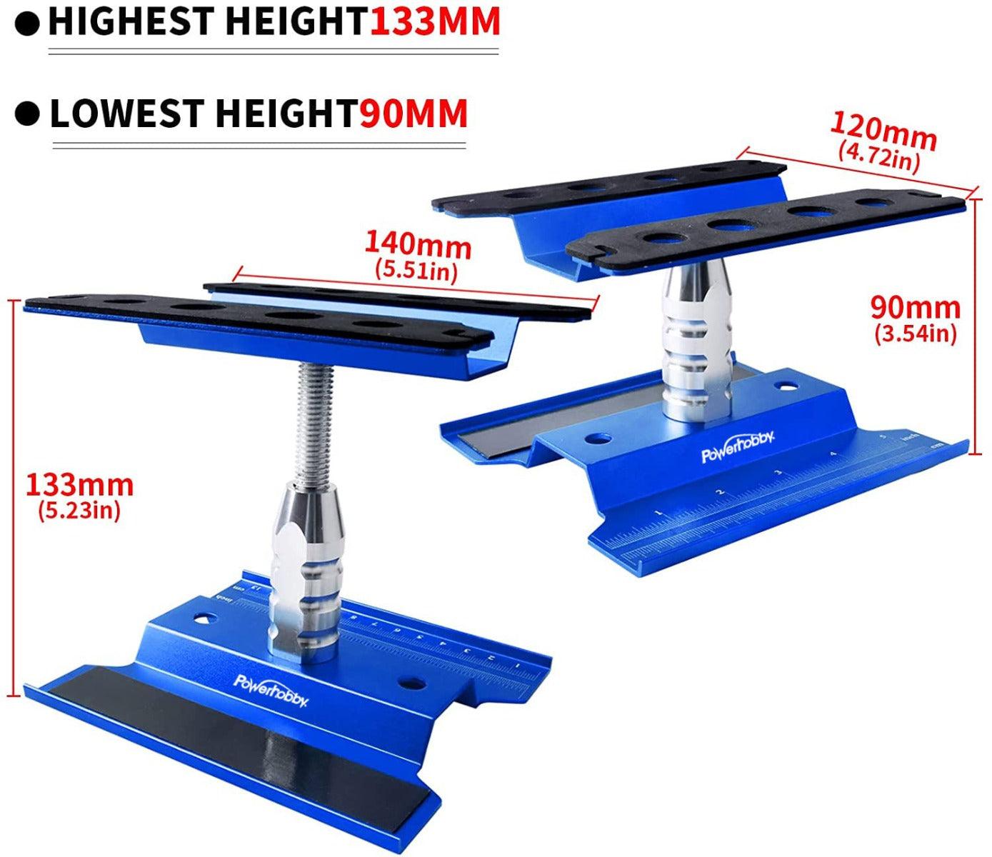 Powerhobby Aluminum RC Car Repair Work Stand 1/10 1/12 1/16 1/18 - PowerHobby